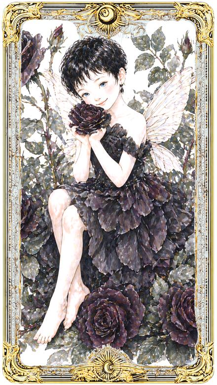 ダークローズの花守護